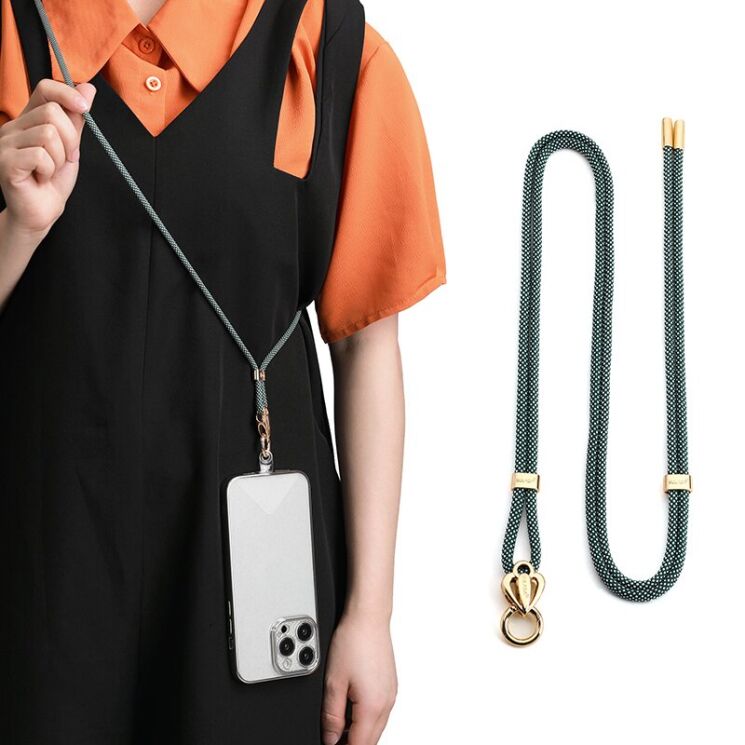 Ремінець для смартфона SULADA Love Lanyard - Green / White (983030GW) Ремінець для смартфона SULADA Love Lanyard - Green / White: фото 1 з 11