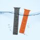 Ремінець Hoco WA07 для Apple Watch 42 (Series 10) / 41 / 40 / SE 40 / 38 - Gray / Orange (345130HO). Фото 4 з 5