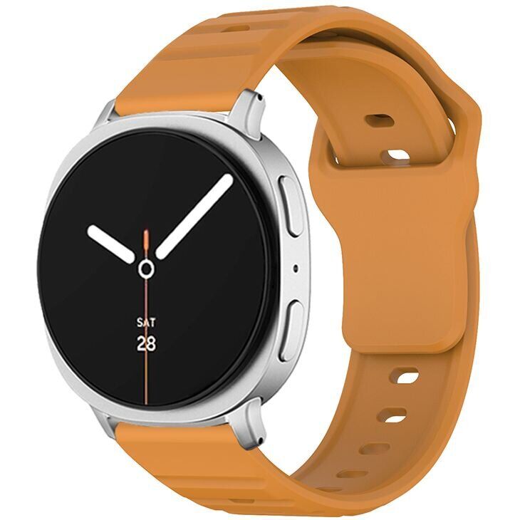 Ремешок KALEBOL Wave Pattern для Samsung Galaxy Watch 8 (40/44mm) / 8 Classic - Yellow: фото 2 из 5