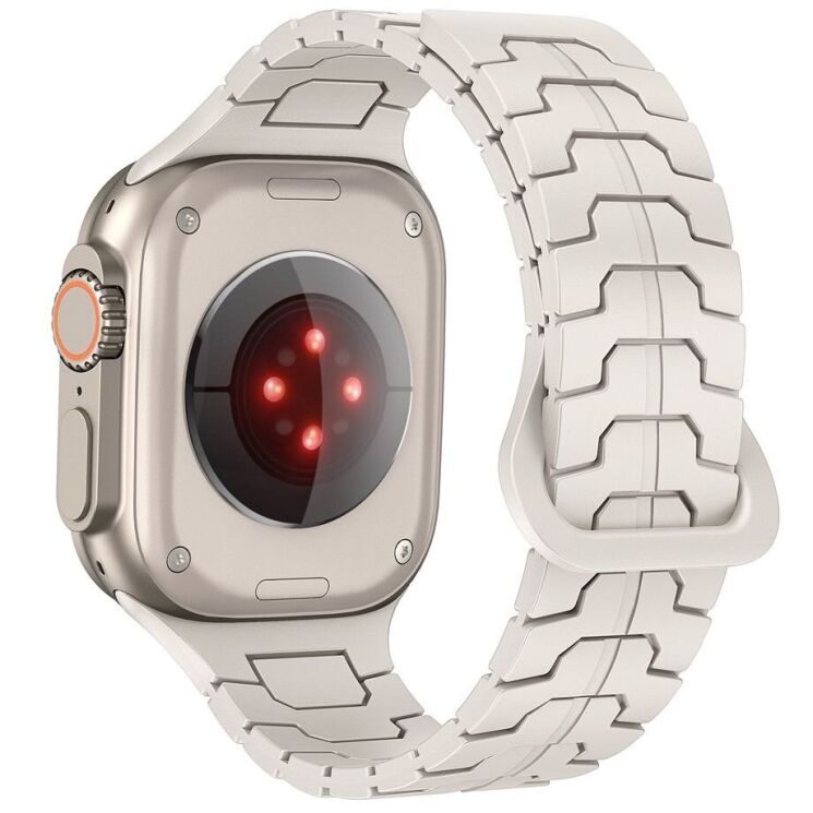 Ремінець Reframe Dragon Skin для Apple Watch 46 / 45 / 44 / SE 44 / 42 (Series 1-3) / Ultra / Ultra 2 - Starlight: фото 1 з 8