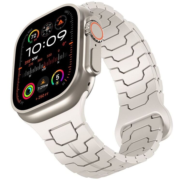 Ремінець Reframe Dragon Skin для Apple Watch 46 / 45 / 44 / SE 44 / 42 (Series 1-3) / Ultra / Ultra 2 - Starlight: фото 3 з 8