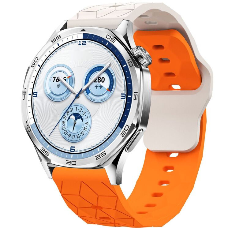 Ремінець Reframe Hexa Grip для годинників з шириною кріплення 22 мм - Starlight / Orange (895550SO) Ремінець Reframe Hexa Grip для годинників з шириною кріплення 22 мм - Starlight / Orange: фото 2 з 4