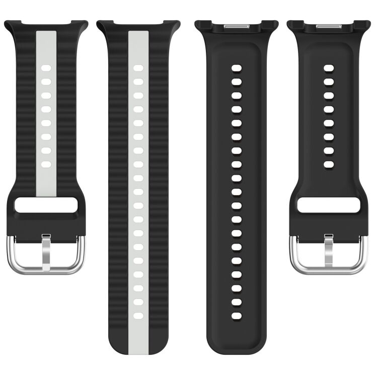 Ремінець Reframe Vertical Strip для Samsung Galaxy Watch 8 (40/44mm) / 8 Classic (43/47mm) / Ultra 2 - Dark Green / Wine Red: фото 3 з 5