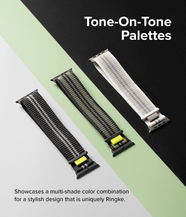 Ремінець Ringke Sports Air Loop для Apple Watch 46 / 44 / SE 44 / 45 / Ultra / Ultra 2 / Ultra 3 (49mm) 8809919306201 - Black: фото 9 з 16