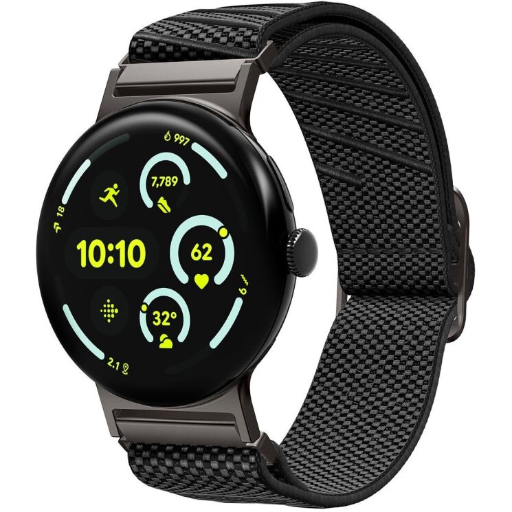 Ремінець Spigen Lite Fit X для Google Pixel Watch 4 / 3 / 2 / 1 (41mm) AMP09482 - Black: фото 1 з 15