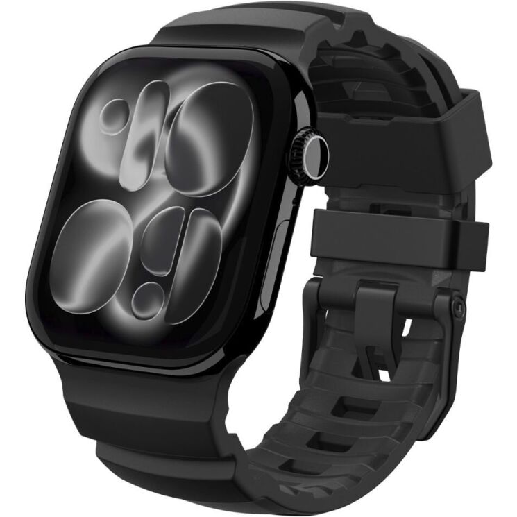 Ремешок Spigen WBS2 Band для Apple Watch 46 / 45 / 44 / SE 44 / 42 (Series 1-3) / Ultra / Ultra 2 / Ultra 3 (AMP10508) - Black (371849B) Ремешок Spigen WBS2 Band для Apple Watch 46 / 45 / 44 / SE 44 / 42 (Series 1-3) / Ultra / Ultra 2 / Ultra 3 (AMP10508) - Black: фото 2 из 17