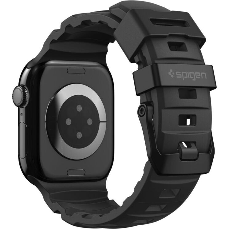 Ремешок Spigen WBS2 Band для Apple Watch 46 / 45 / 44 / SE 44 / 42 (Series 1-3) / Ultra / Ultra 2 / Ultra 3 (AMP10508) - Black (371849B) Ремешок Spigen WBS2 Band для Apple Watch 46 / 45 / 44 / SE 44 / 42 (Series 1-3) / Ultra / Ultra 2 / Ultra 3 (AMP10508) - Black: фото 7 из 17
