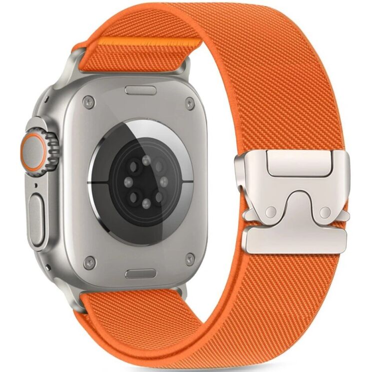 Ремешок Tech-Protect Nylon Clasp для Apple Watch 46 / 45 / 44 / SE 44 / 42 (Series 1-3) / Ultra / Ultra 2 - Orange: фото 2 из 6