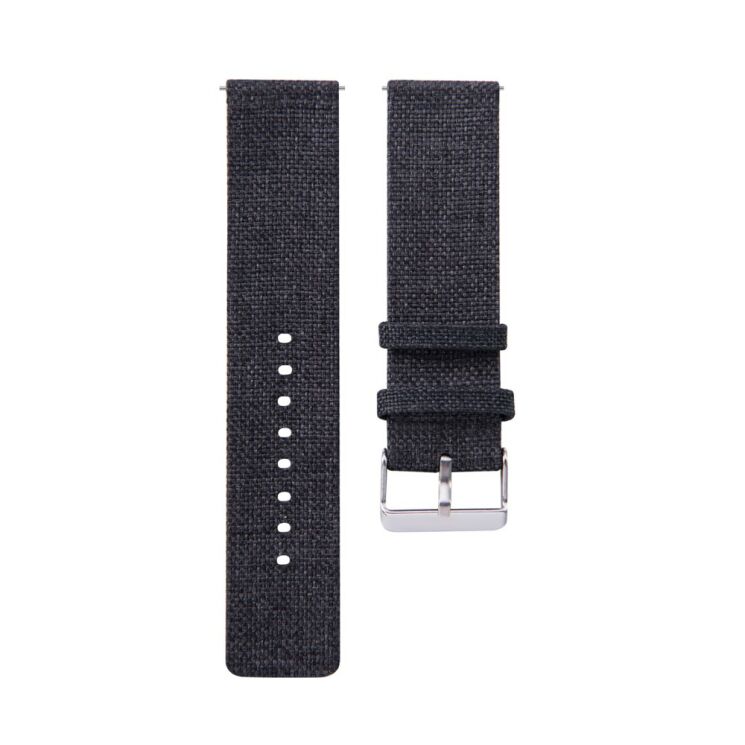 Ремінець UniCase Cloth Texture для Samsung Galaxy Watch 42mm / Watch 3 41mm - Black: фото 2 з 6