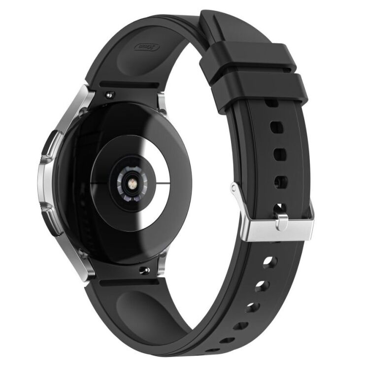 Ремешок UniCase Silicone Strap для Samsung Galaxy Watch 4 / 4 Classic / 5 / 5 Pro / 6 / 6 Classic / 7 / FE - Black: фото 1 из 3