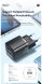 Мережевий зарядний пристрій ESSAGER Camber GaN 20W (USB + Type-C) ECTAC-HMB01-P - Black (960217B). Фото 9 з 14