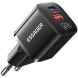 Мережевий зарядний пристрій ESSAGER Camber GaN 20W (USB + Type-C) ECTAC-HMB01-P - Black (960217B). Фото 1 з 14