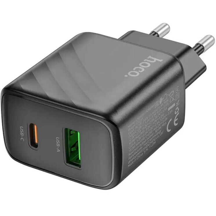 Сетевое зарядное устройство Hoco CS23A Sunlight PD30W+QC3.0 - Black: фото 6 из 9