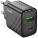 Сетевое зарядное устройство Hoco CS23A Sunlight PD30W+QC3.0 - Black (346135B). Фото 5 из 9