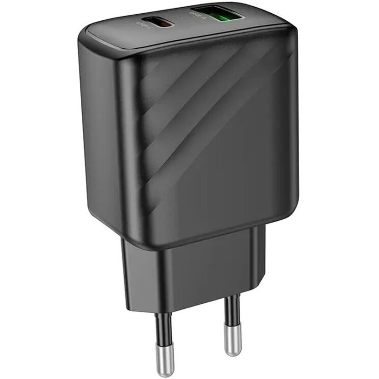 Сетевое зарядное устройство Hoco CS23A Sunlight PD30W+QC3.0 - Black: фото 4 из 9