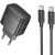 Мережевий зарядний пристрій Hoco CS61A PD30W + QC3.0 (USB + Type-C) + кабель Type-C to Type-C - Black: фото 1 з 8
