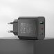 Мережевий зарядний пристрій Hoco N51 PD65W (USB + 2Type-C) - Black (960196B). Фото 6 з 8