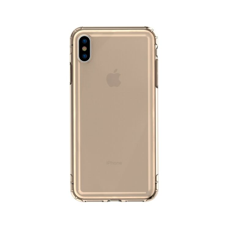 Силіконовий чохол BASEUS Safety Airbags для Apple iPhone Xs Max - Gold: фото 2 з 9