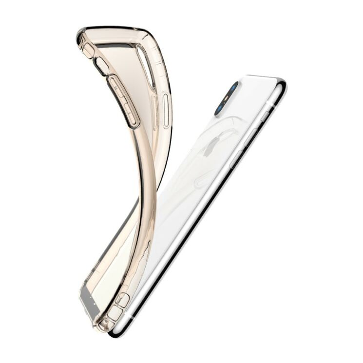 Силіконовий чохол BASEUS Safety Airbags для Apple iPhone Xs Max - Gold: фото 7 з 9