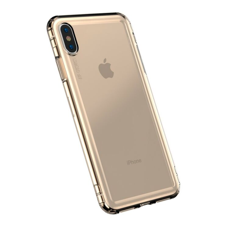 Силіконовий чохол BASEUS Safety Airbags для Apple iPhone Xs Max - Gold: фото 4 з 9