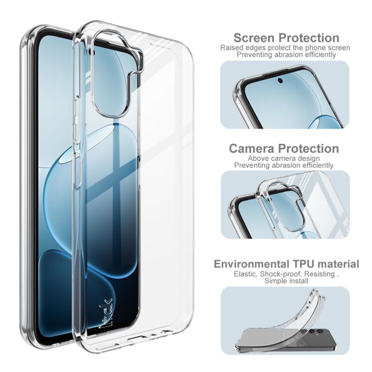 Силіконовий чохол IMAK UX-10 Series для OPPO A6x - Transparent: фото 5 з 6