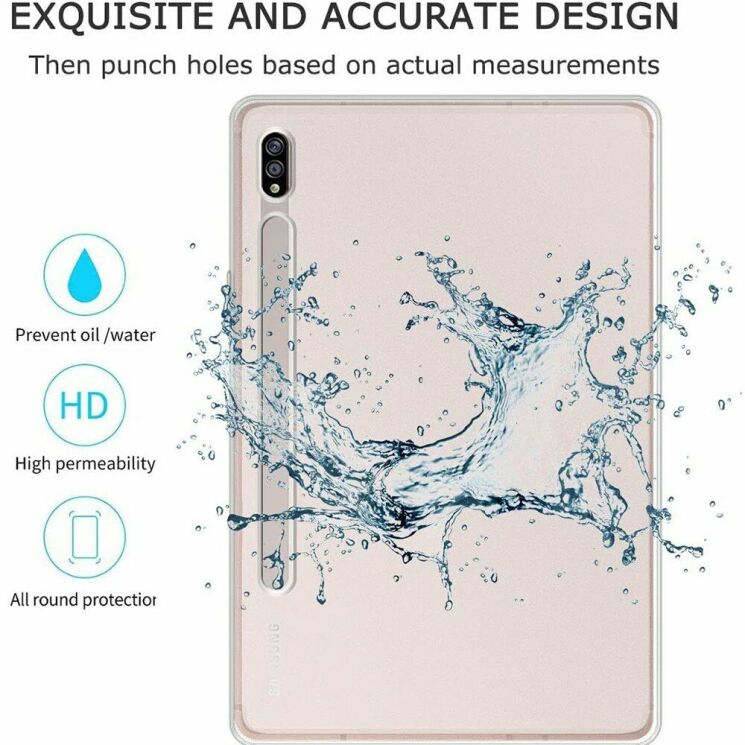 Силиконовый чехол Deexe Silicone Fit для Samsung Galaxy Tab S7 (T870/875) / S8 (X700/706) - Transparent: фото 4 из 4