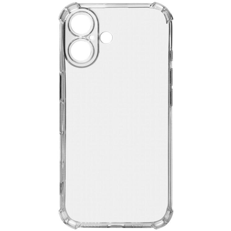 Силиконовый (TPU) чехол ArmorStandart Air Force для Apple iPhone 16 - Clear: фото 1 из 6