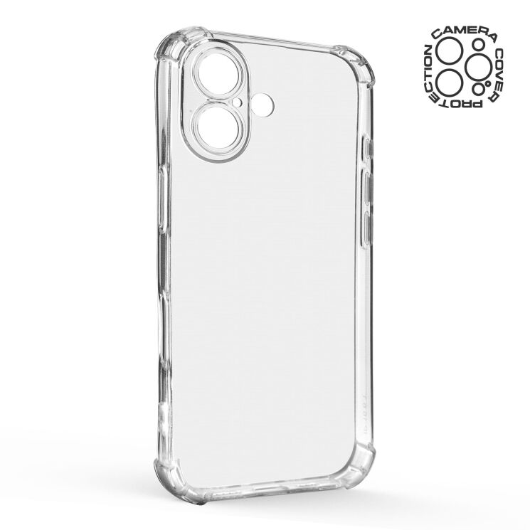 Силиконовый (TPU) чехол ArmorStandart Air Force для Apple iPhone 16 - Clear: фото 3 из 6