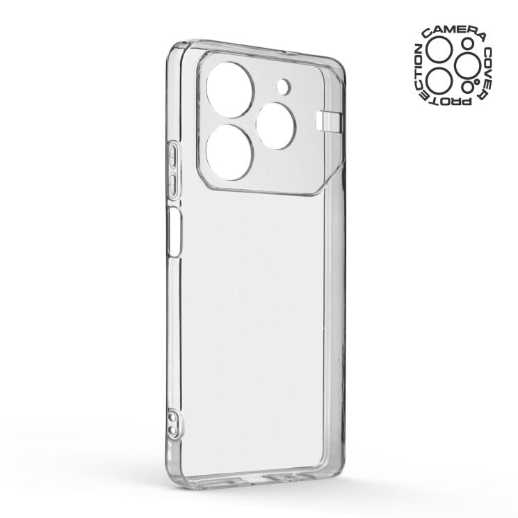 Силиконовый (TPU) чехол ArmorStandart Air Series для TECNO Pova 6 Neo - Clear: фото 2 из 6