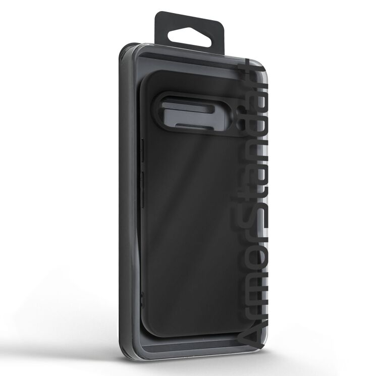 Силиконовый (TPU) чехол ArmorStandart Matte Slim Fit для Google Pixel 9 Pro XL - Black: фото 2 из 5