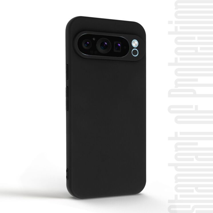 Силиконовый (TPU) чехол ArmorStandart Matte Slim Fit для Google Pixel 9 Pro XL - Black: фото 3 из 5