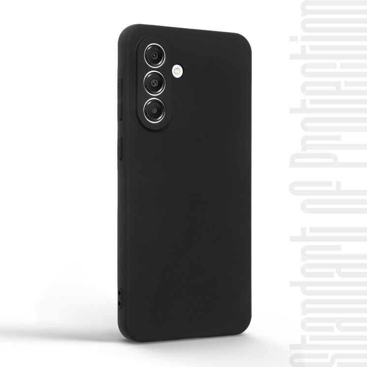 Силиконовый (TPU) чехол ArmorStandart Matte Slim Fit для Samsung Galaxy A36 (A366) - Black: фото 2 из 5