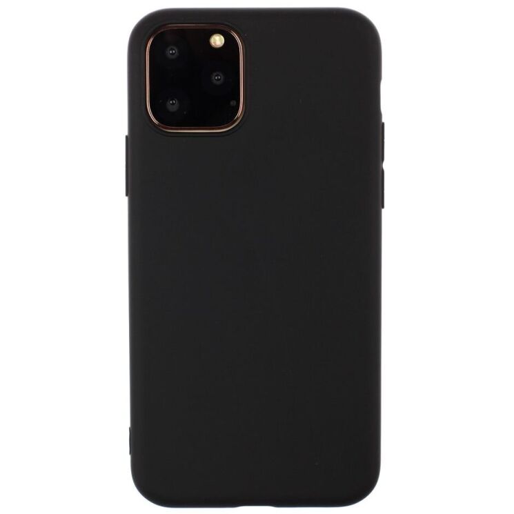 Силиконовый (TPU) чехол Deexe Matte Case для Apple iPhone 15 Pro - Black: фото 1 из 4