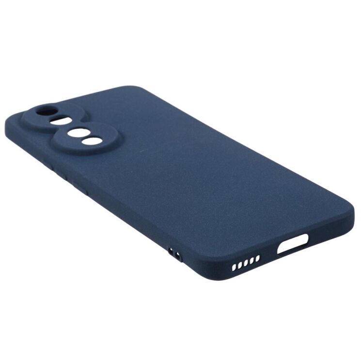 Силиконовый (TPU) чехол Deexe Matte Case для Honor 90 - Navy Blue: фото 5 из 7