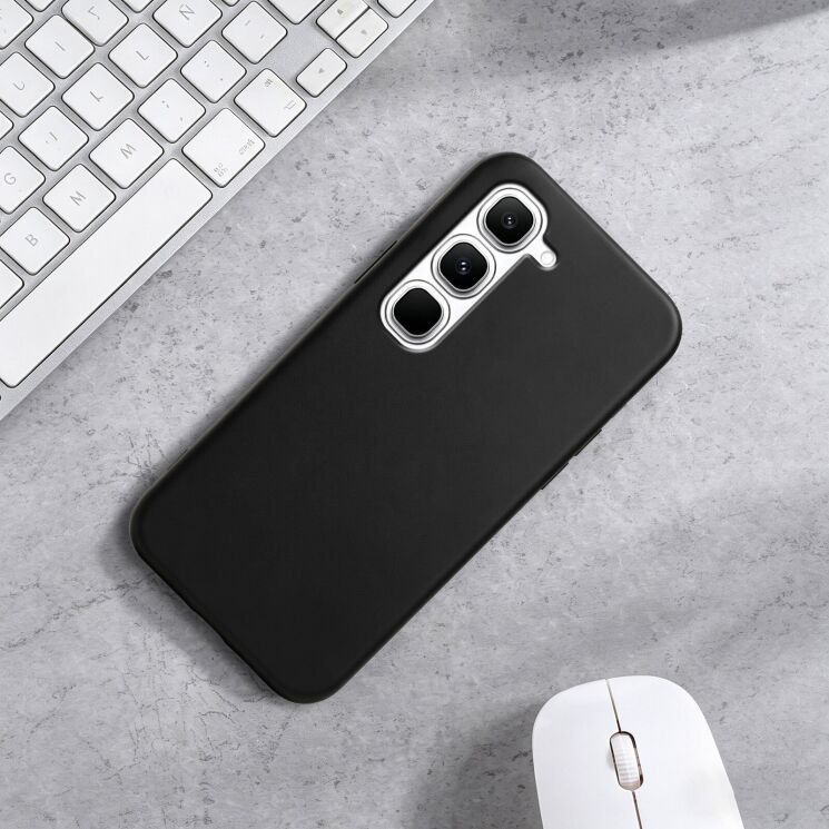 Силіконовий (TPU) чохол Deexe Matte Case для Infinix Hot 70 Pro - Black: фото 8 з 8