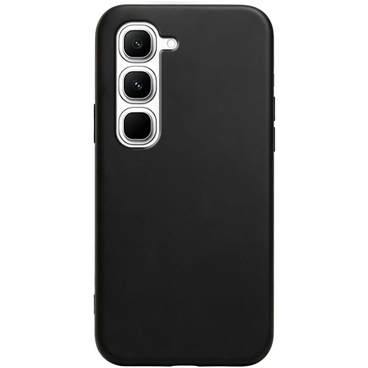 Силіконовий (TPU) чохол Deexe Matte Case для Infinix Hot 70 Pro - Black: фото 2 з 8