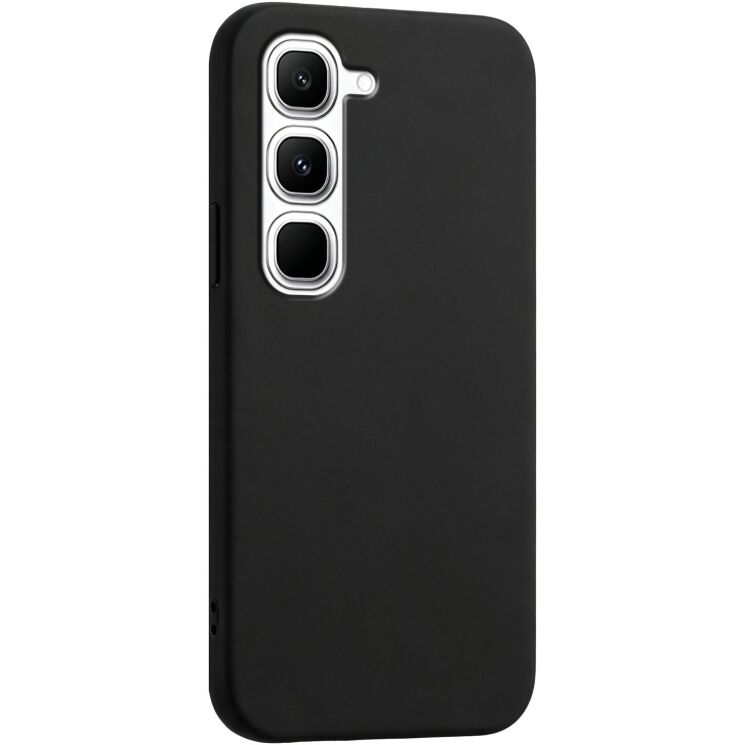 Силіконовий (TPU) чохол Deexe Matte Case для Infinix Hot 70 Pro - Black: фото 3 з 8