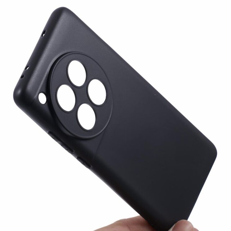 Силиконовый (TPU) чехол Deexe Matte Case для OnePlus 12 - Black: фото 6 из 6