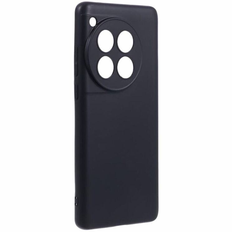 Силиконовый (TPU) чехол Deexe Matte Case для OnePlus 12 - Black: фото 3 из 6