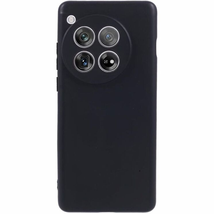 Силиконовый (TPU) чехол Deexe Matte Case для OnePlus 12 - Black: фото 1 из 6