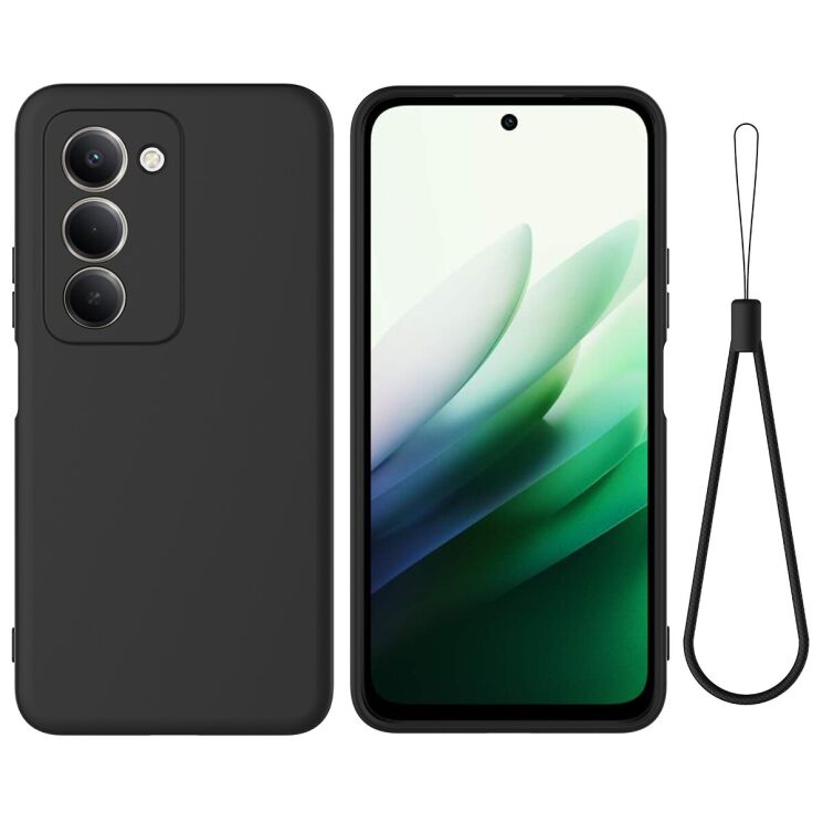 Силиконовый (TPU) чехол Deexe Silicone Case для Xiaomi Redmi 15 - Black: фото 1 из 9