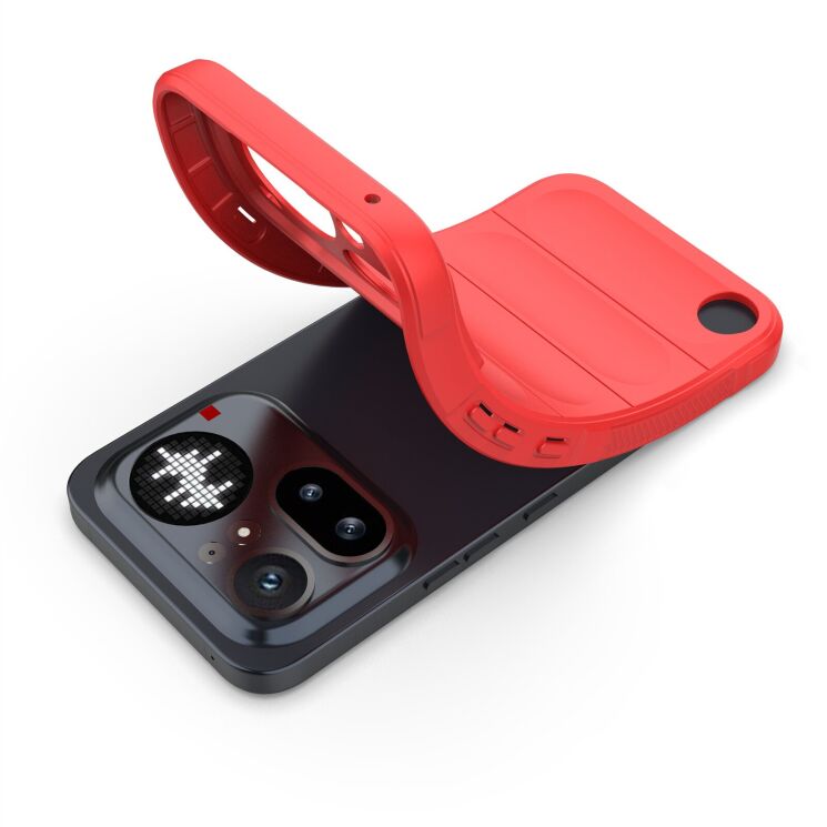 Силиконовый (TPU) чехол Deexe Terra Case для Nothing Phone (4a) Pro - Black: фото 4 из 6