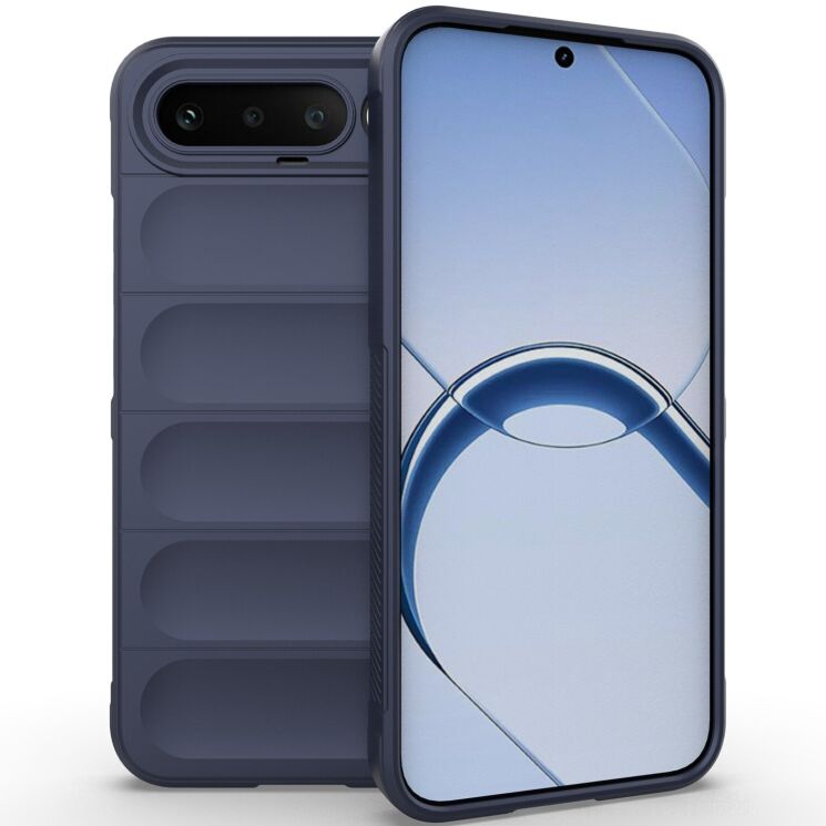 Силіконовий (TPU) чохол Deexe Terra Case для Realme 16 - Dark Blue: фото 1 з 5