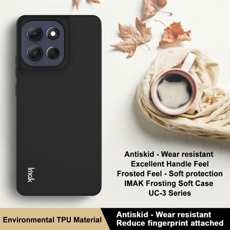 Силіконовий (TPU) чохол IMAK UC-3 Series для Motorola Moto G86 - Black: фото 3 з 6