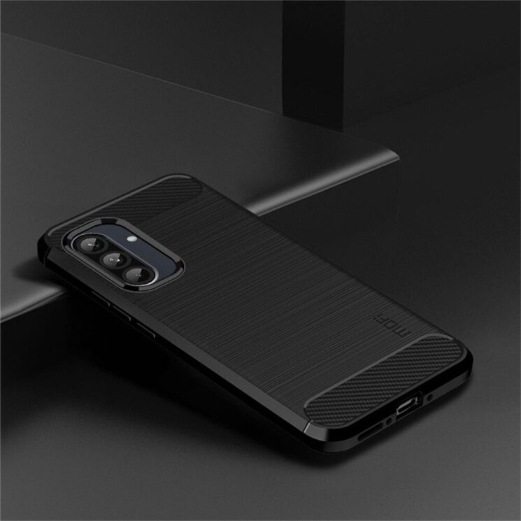 Силиконовый (TPU) чехол MOFI Carbon Fiber для Samsung Galaxy A36 (A366) - Black: фото 10 из 11