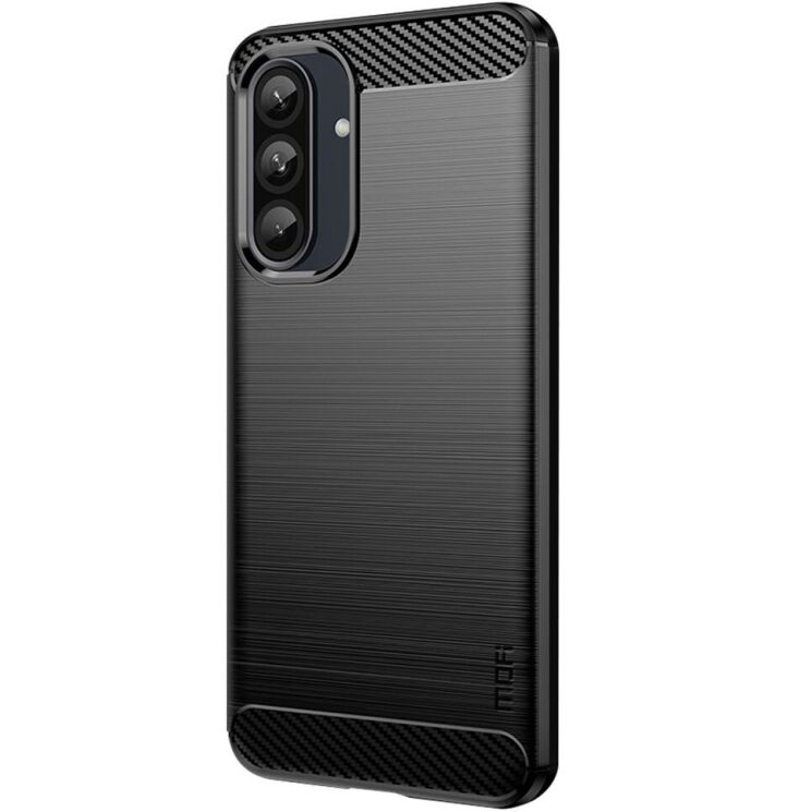 Силиконовый (TPU) чехол MOFI Carbon Fiber для Samsung Galaxy A36 (A366) - Black: фото 2 из 11