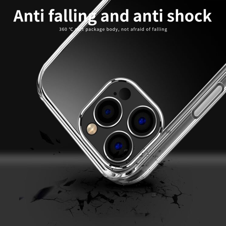 Силиконовый (TPU) чехол MOFI Thin Guard для Apple iPhone 15 Pro Max - Transparent: фото 9 из 10