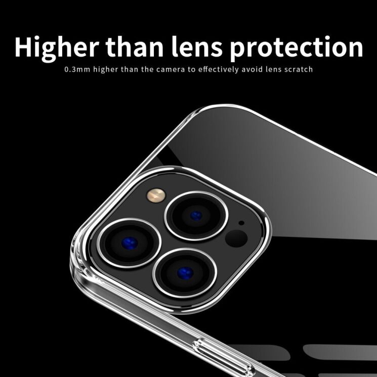 Силиконовый (TPU) чехол MOFI Thin Guard для Apple iPhone 15 Pro Max - Transparent: фото 7 из 10