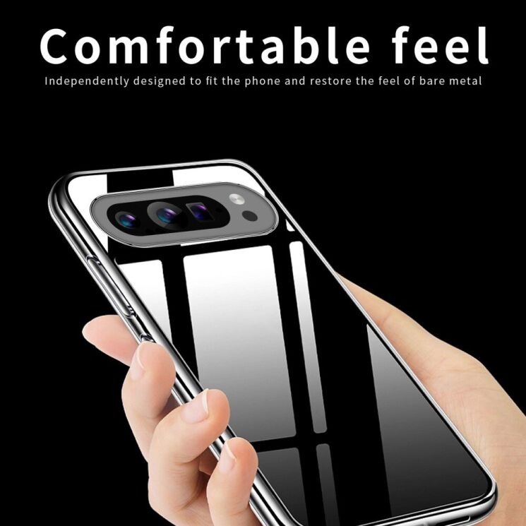 Силиконовый (TPU) чехол MOFI Thin Guard для Google Pixel 9 - Transparent: фото 9 из 12
