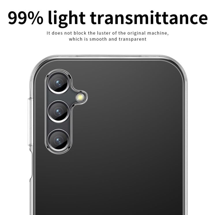 Силиконовый (TPU) чехол MOFI Thin Guard для Samsung Galaxy S23 FE - Transparent: фото 7 из 11